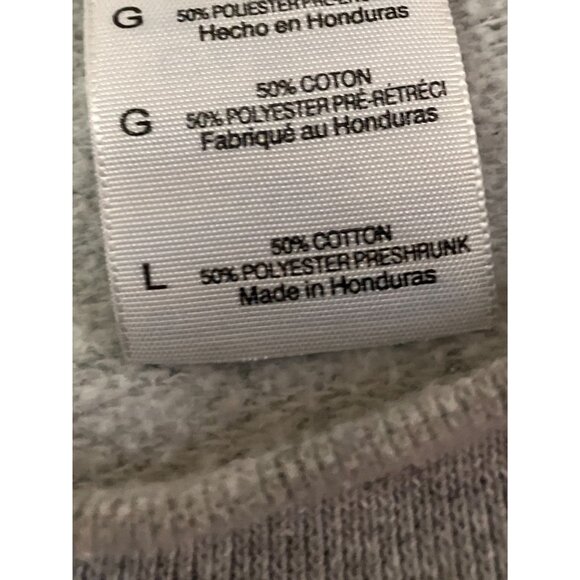 Gildan Mens Vintage Y2K Yale Heavy Blend Pullover Sweatshirt Large Gray SP EXC - Picture 4 of 10